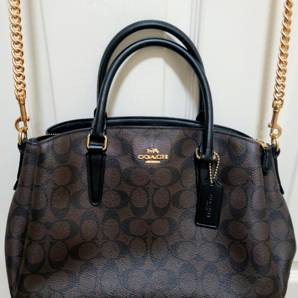 SOLD Coach Signature Sage Carryall